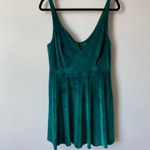 Velvet skater dress